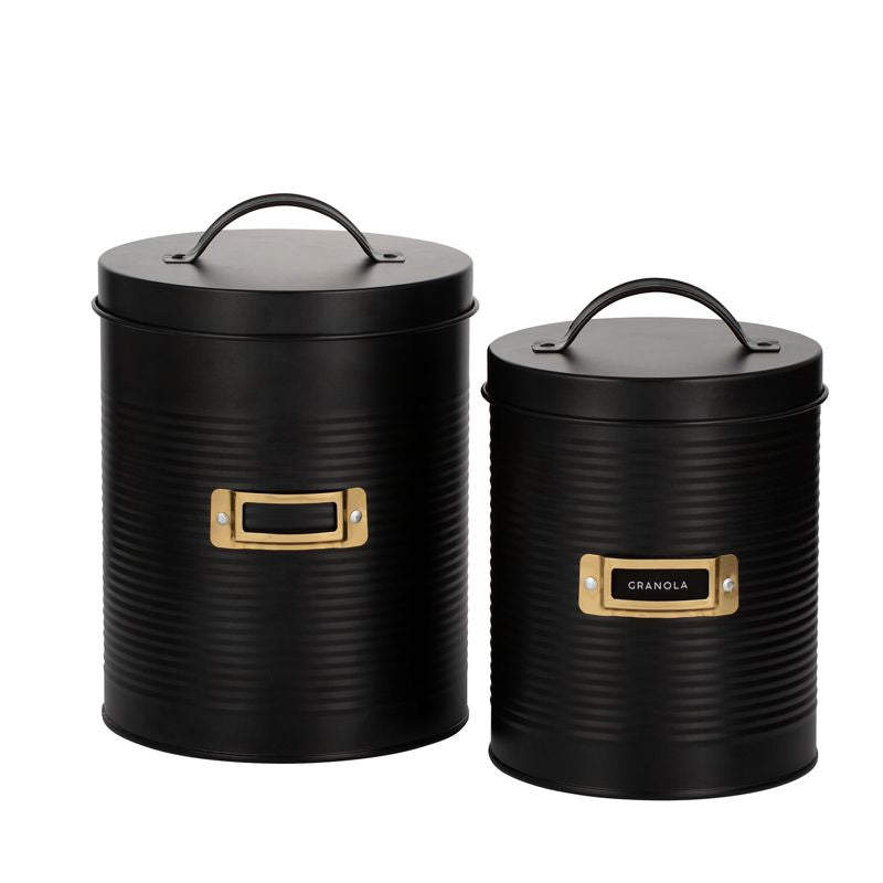 Otoo Storage, Black, Set of 2, 2.4L & 3.5L, 0218545BK