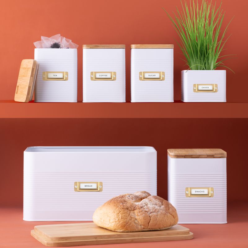 DANESCO WHITE BREAD BIN 9.5L 0218548WH