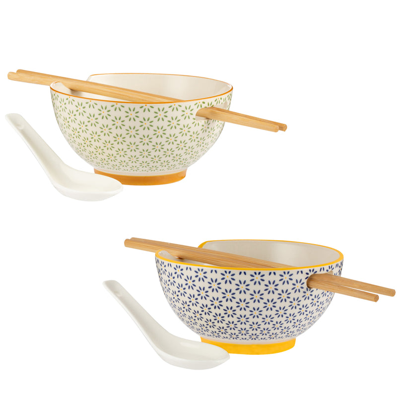 Danesco World Foods Rice/Soup Bowl with Chopsticks, 240 ML Set of 2   1402126AS