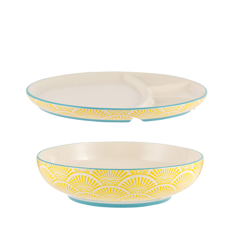 Danesco Bowl & Divided Plate Set of 2 1402127AS