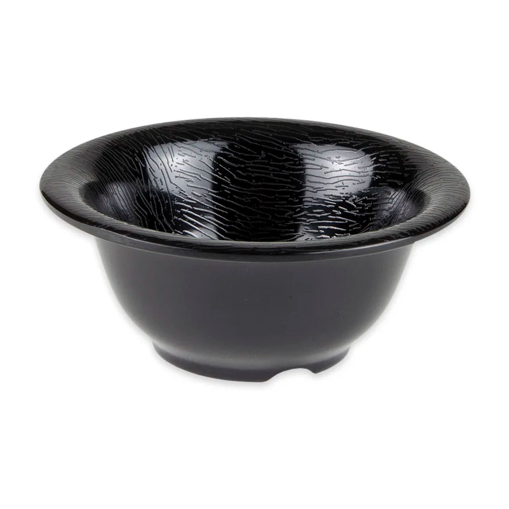 GET 10 oz Round Melamine Dinner Bowl, Black B-105-EW-BK *