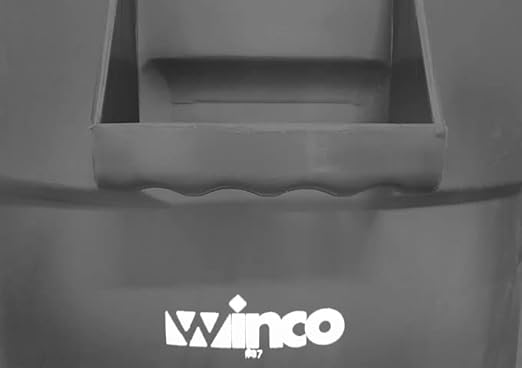 Winco Heavy Duty Round Trash Receptacle 10 GAL, Gray - PTC-10G