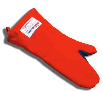 Tucker BurnGuard® Red Poly Cotton Oven Mitt - 12