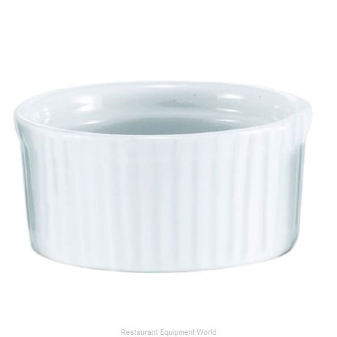 Browne Ramekin 3oz Ribbed Porcelain 24/1EA 564024W