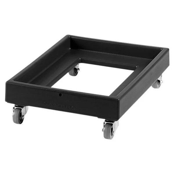 Cambro 350 lb. Black Camdolly Milk Crate Dolly CD2028110