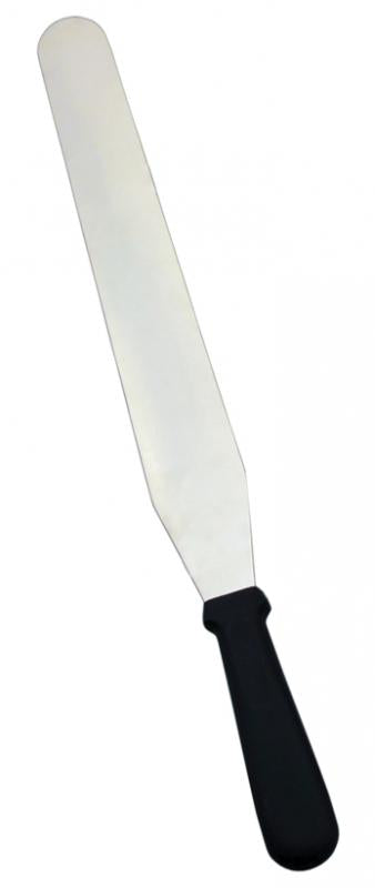 Omcan S/S Pastry Knife 10″ x 1 3/8″ blade and Black Plastic Handle 1/1EA - 80001