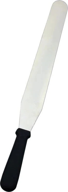 Omcan S/S Pastry Knife 10″ x 1 3/8″ blade and Black Plastic Handle 1/1EA - 80001