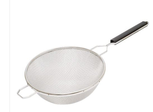 Browne 8" Medium Double Mesh Stainless Steel Strainer - 18198