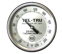 DVA/Beltram Tel-Tru Thermometer 5" Adustable - 4 per Box - 70209