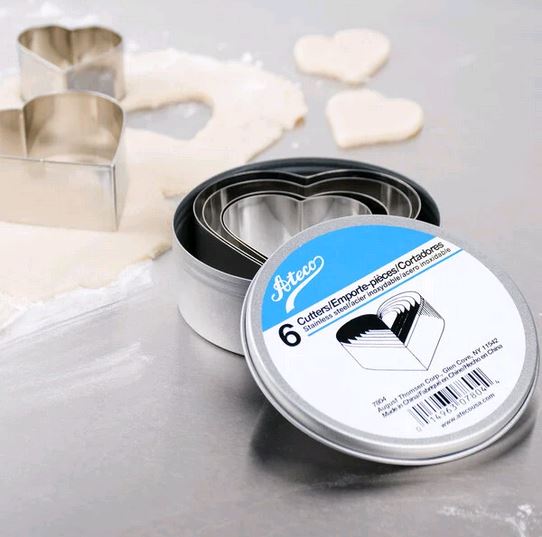 Ateco Plain Heart Cutter Set - 7804