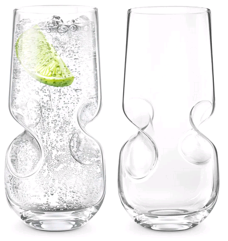 BUBBLY GLASSES 17OZ SET OF 2