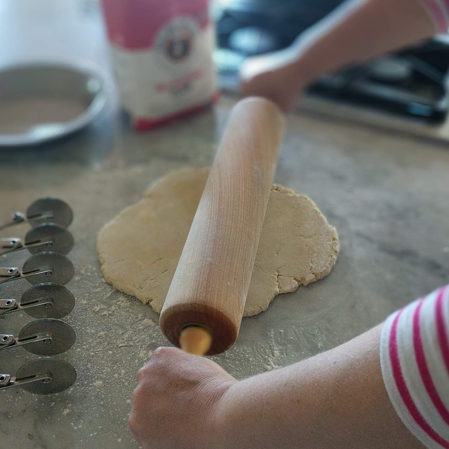 Ateco Rolling Pin, Maple Wood, 13