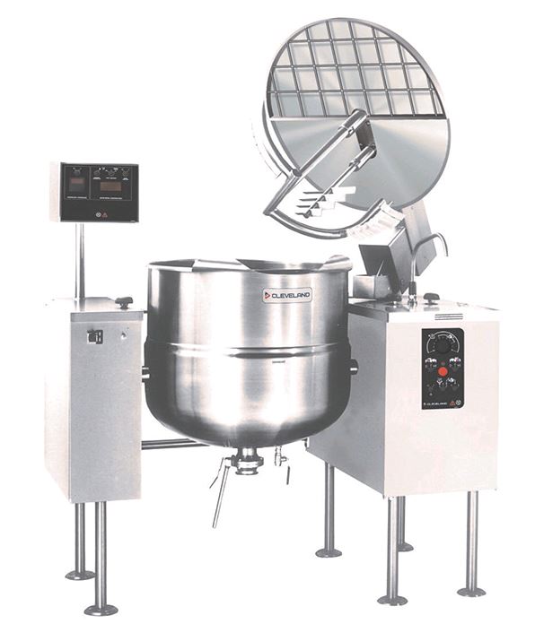 Cleveland Direct Steam 60-gallon Mixing Steam Kettle, Tilting MKDL60T