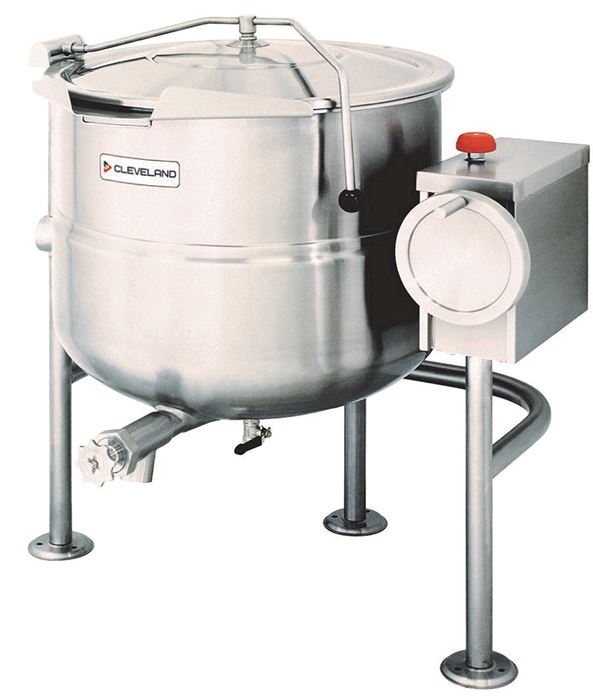 Cleveland Direct Steam 40-gallon 2/3 Jacketed Steam Kettle, Tilting Tri Leg KDL40