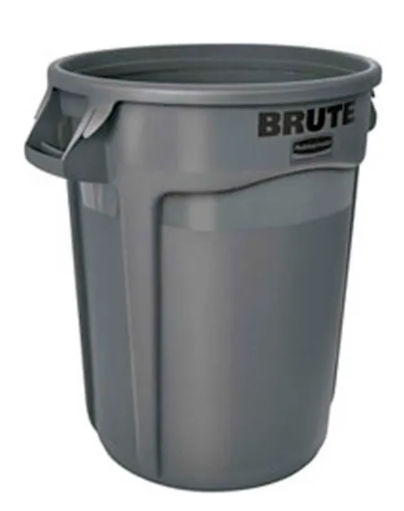 Rubbermaid BRUTE® Trash Container, Grey, 20gal RCP-2620-00-GRAY