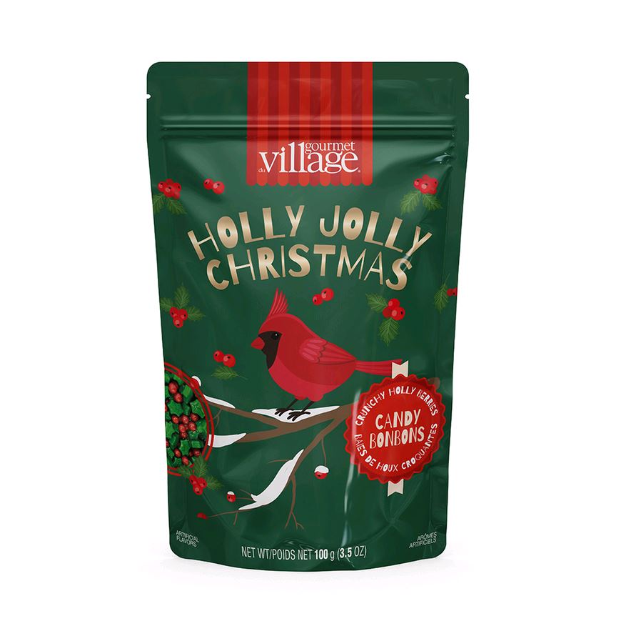 Gourmet du Village Holly Berry Cardinal Candy BCANBHB