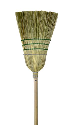 Globe Industrial Corn Broom 1 Wire 3 Strings 4001