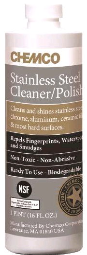 Chemco Stainless Steel Polish (6/1PT) 01-17-1-01, Q837-06