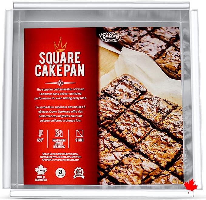 Crown Cookware Cake Pan, Square, Aluminum 14