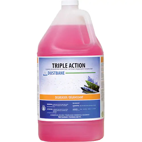 Dustbane Triple Action - Cleaner, Degreaser, and Disinfectant, 5 L, Jug, DSD51347