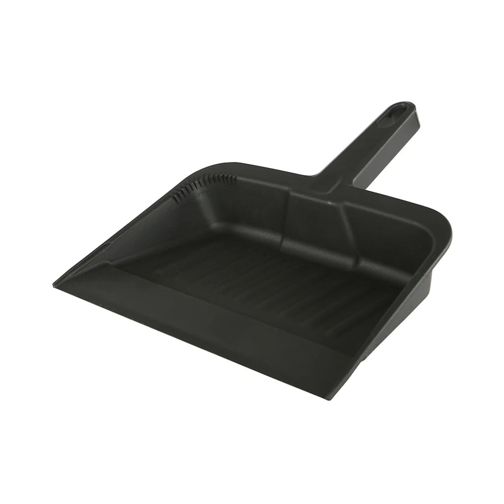 Globe Commercial Plastic 12" Dust Pan Black - 3005