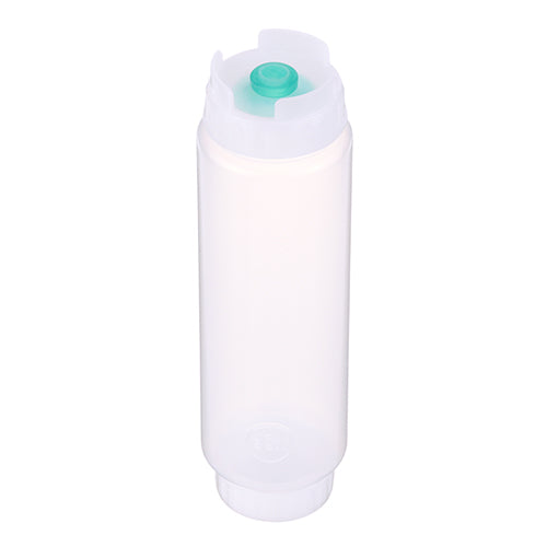 Fifo  Squeeze Bottle 16 Oz, White Cap, Green Valve, CB16-130-12