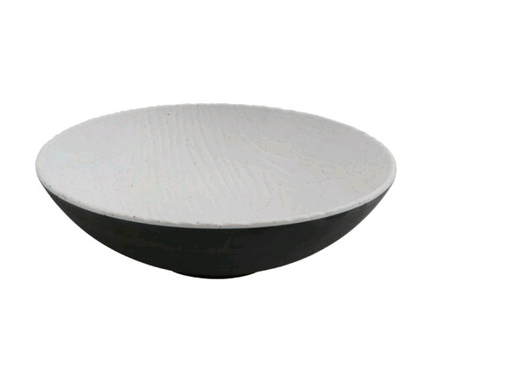 G.E.T. Cheforward Melamine, Stone Natural with Black Exterior Bowl 192 OZ, 13x4" SUS301