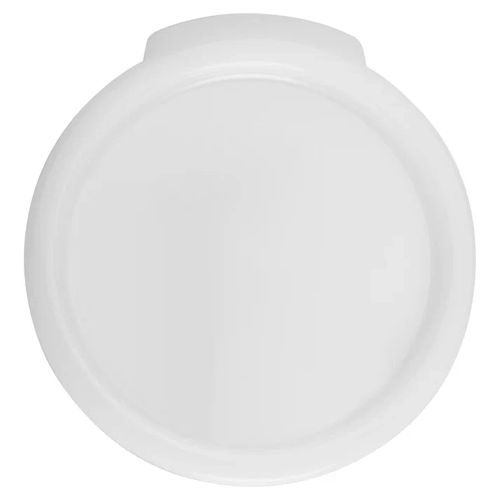 Winco Lid for Round Food Storage Containers 6 & 8 Qt, White - PPRC-68C