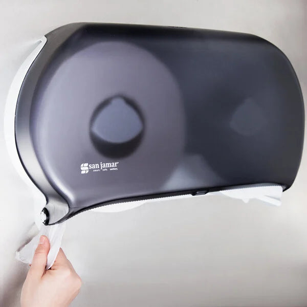 Sanjamar Tissue Dispenser Double Roll R4000TBK