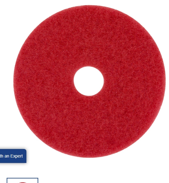 Vallen Dustbane 14" Red Buffing Pad, 1/1EA, DSD42101