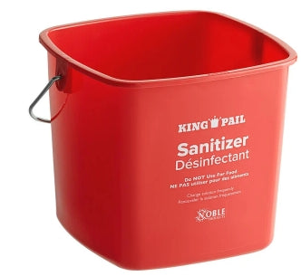 Rabco 3 Qt. Red Steri Pail, 1/1EA, 118205