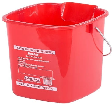 Rabco 3 Qt. Red Steri Pail, 1/1EA, 118205