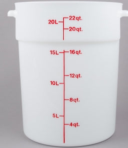 Cambro, 22QT Round Storage Container, 1/1EA, RFS22148