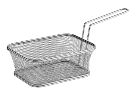 GET Enterprises Large Fry Basket S/S, 1/1EA, 4-818610