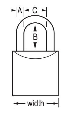 Ga Lock Master Padlock Brass, 1/1EA, MA-4130-KD