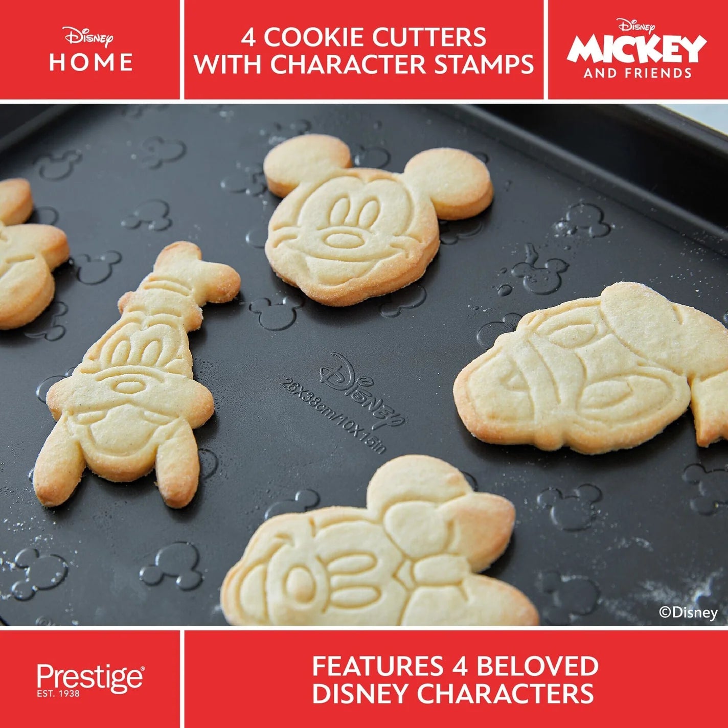 Meyer Cookie Cutter Set of 4, Disney/Mickey Mouse, 48807-C