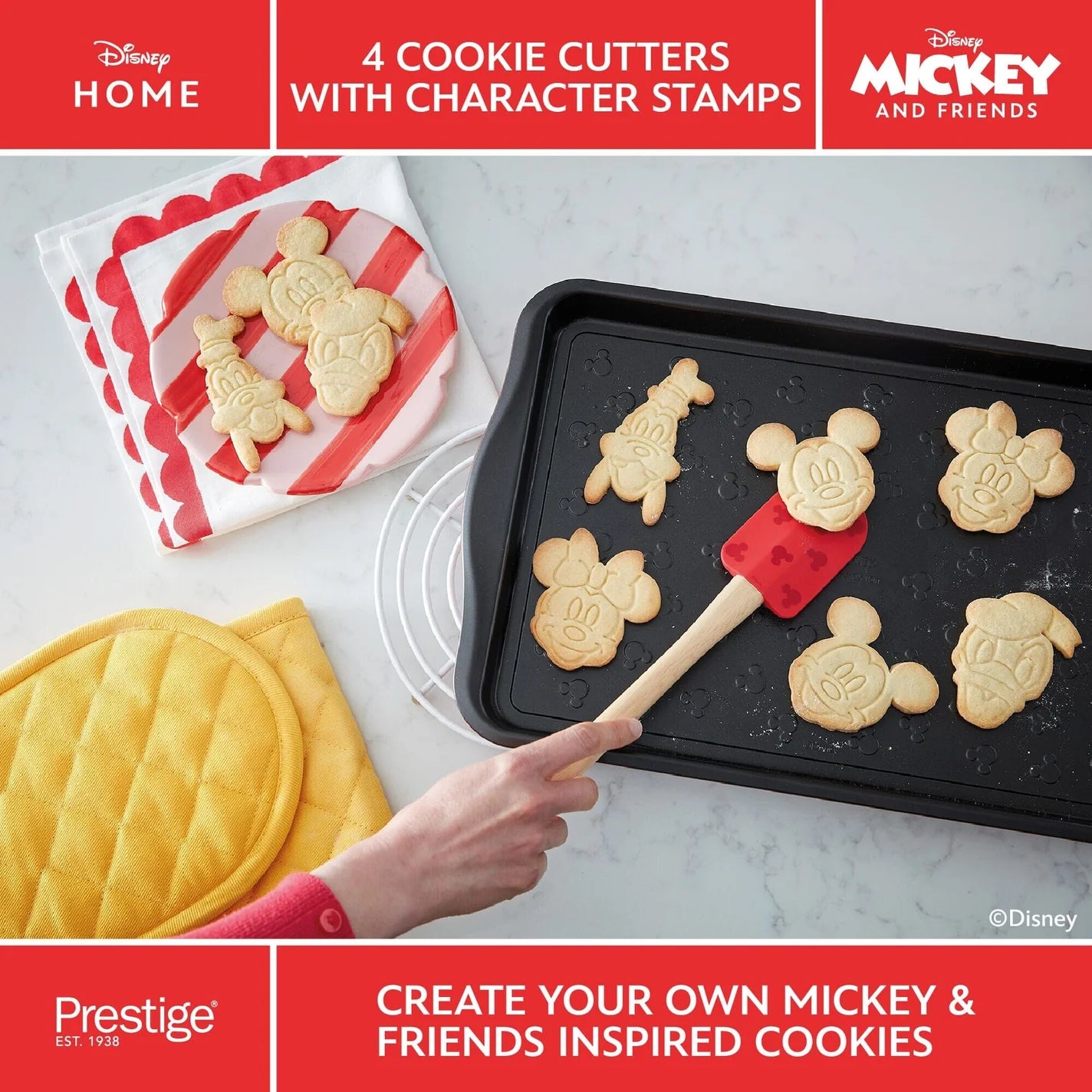 Meyer Cookie Cutter Set of 4, Disney/Mickey Mouse, 48807-C