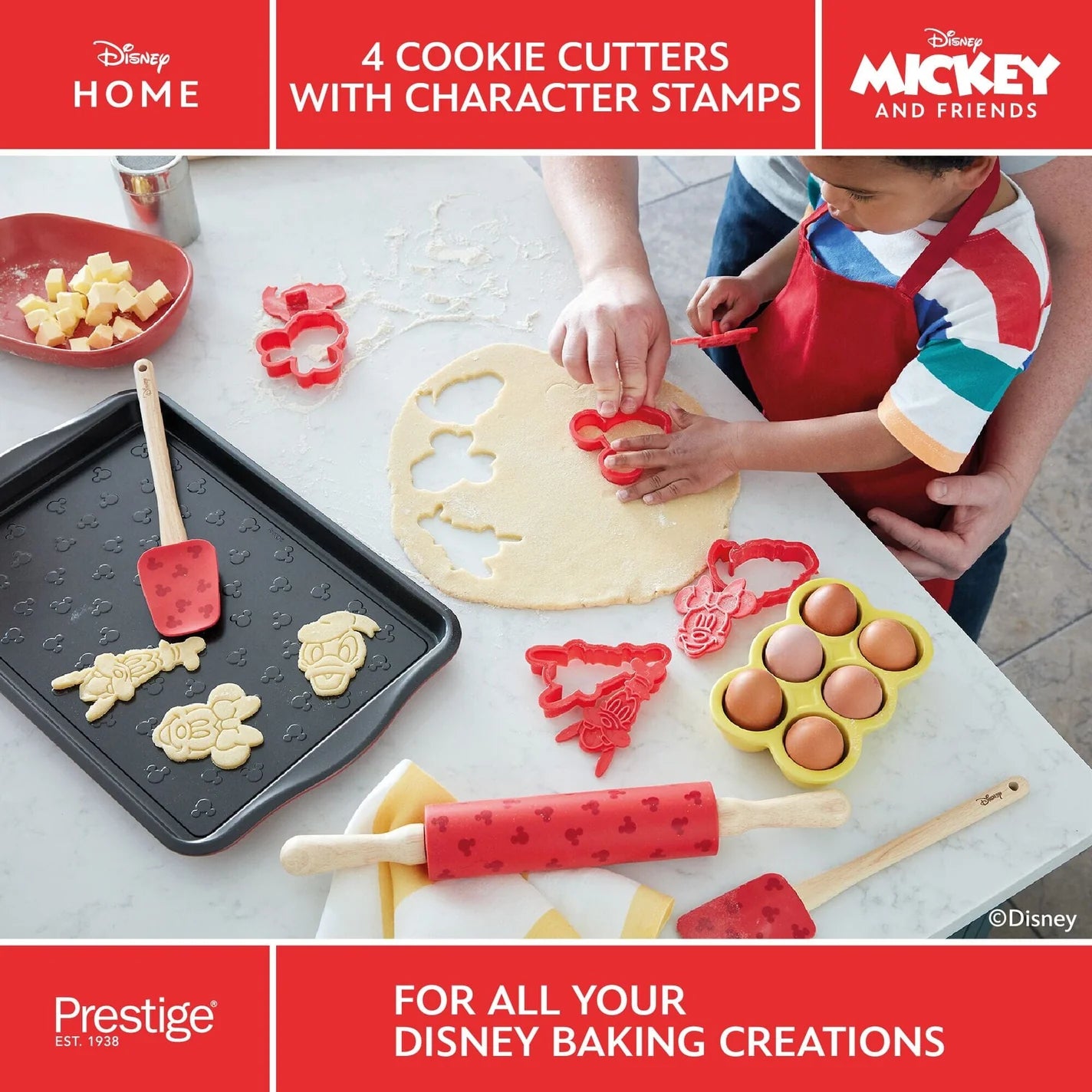 Meyer Cookie Cutter Set of 4, Disney/Mickey Mouse, 48807-C