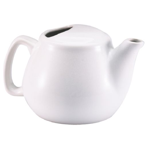 Browne White Porcelain Teapot 16 Oz, 4/1EA, 564023W