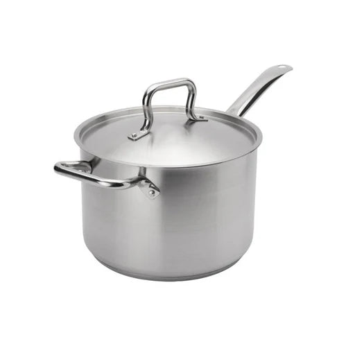 Browne 7.6 Qt. Elements Stainless Steel Deep Stock Pot - 5734037