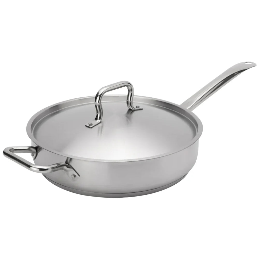 Browne 7 Qt (13.5") Elements Stainless Steel Sauté Pan - 5734187