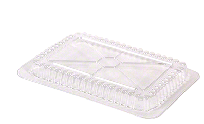 Western Plastics - 1.5 lb/2.25 lb Plastic Oblong Dome Lid, 500/Cs - 588DL