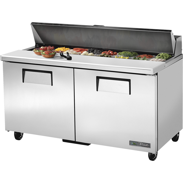 True 60" 2-Door Salad/Sandwich Prep Table TSSU-60-16-HC