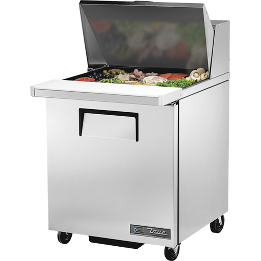 True 27" Refrigerated Mega Top Sandwich / Salad Prep Table  TSSU-27-12M-B-HC