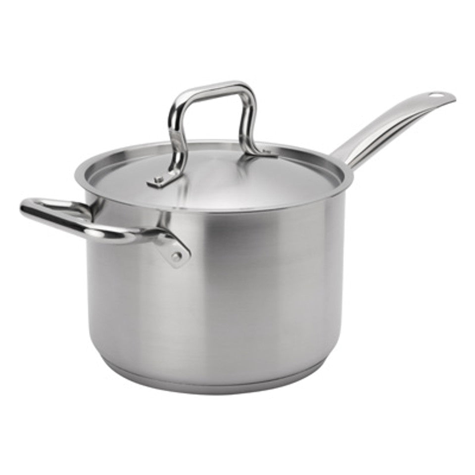 Browne 4.5 Qt. Elements Stainless Steel Sauce Pan - 5734034