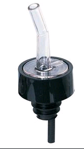 Spill-Stop MFG Whiskey Gate Pourer Black 320-01