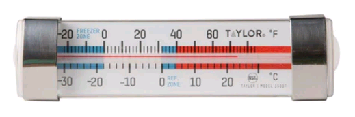 Taylor Refrigerator/Freezer Thermometer 3503