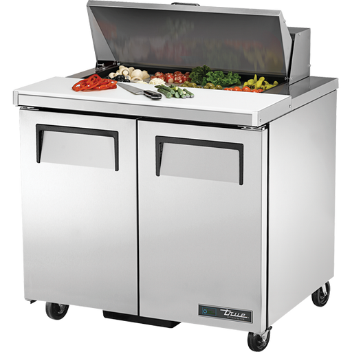 True 36" 2-Door Salad/Sandwich Prep Table TSSU-36-08-HC