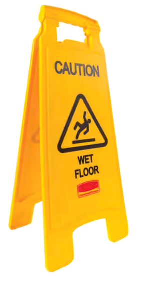 Rubbermaid Wet Floor Sign, English, 77