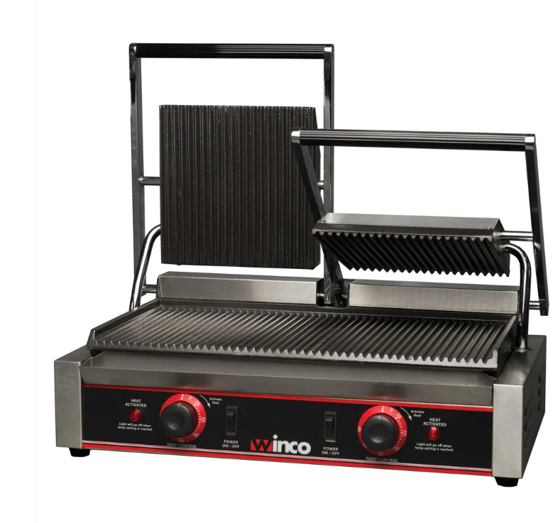 Winco Panini Grill DBL 9